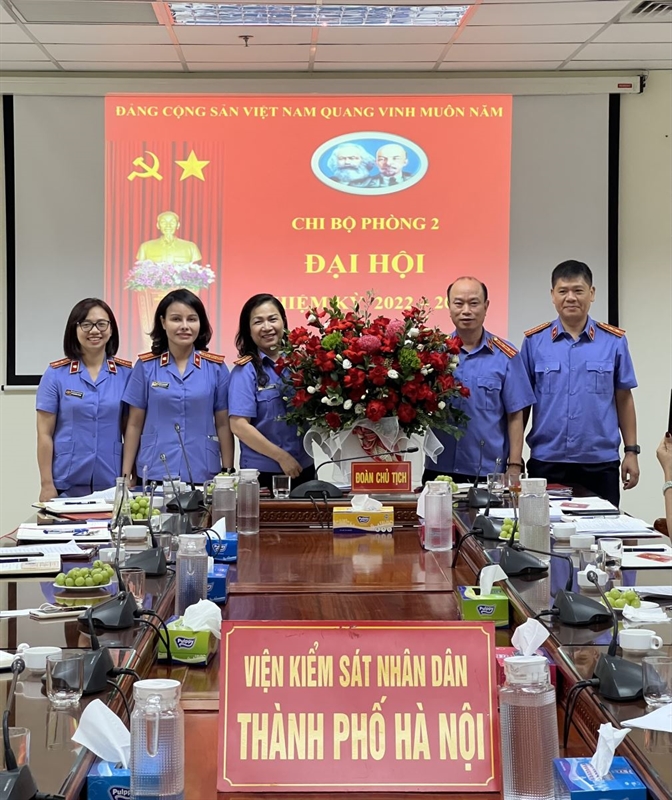 Phòng 2, Phòng 15 - Viện KSND thành phố Hà Nội tổ chức thành công Đại hội Chi bộ nhiệm kỳ 2022 - 2025